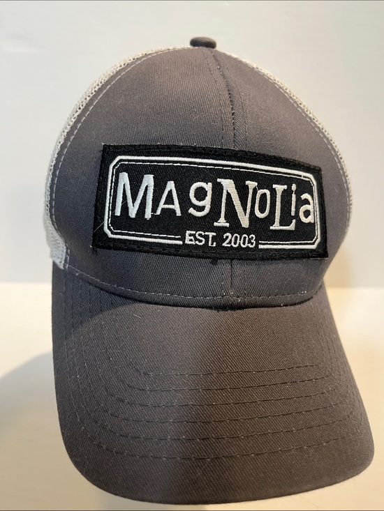 Magnolia Other - Magnolia Black and White Mesh Logo Trucker Cap